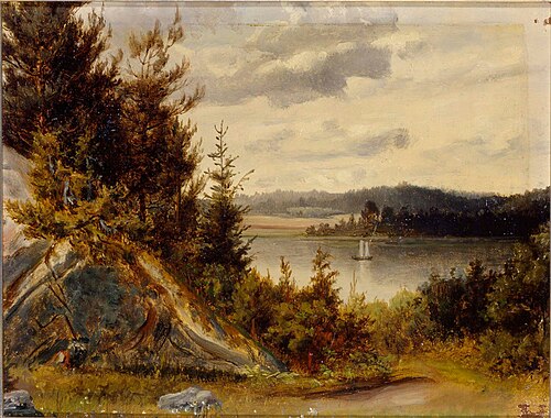 Wooded Waterfront Landscape