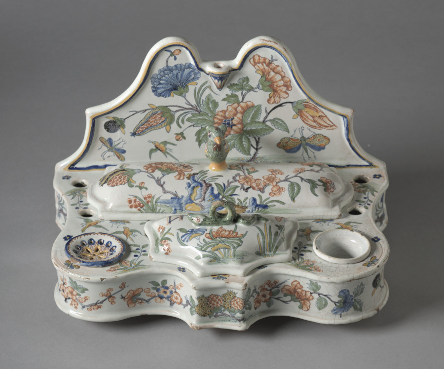 Writing Stand with Inkwells
