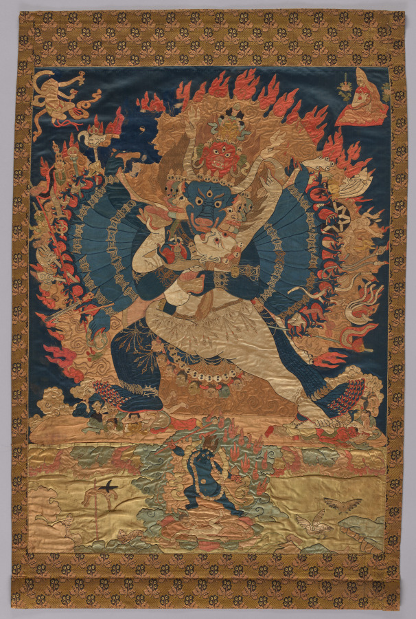 Yamantaka Vajrabhairava and consort Vajravetali