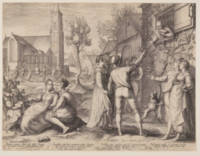 Young Couples Celebrating and Dancing