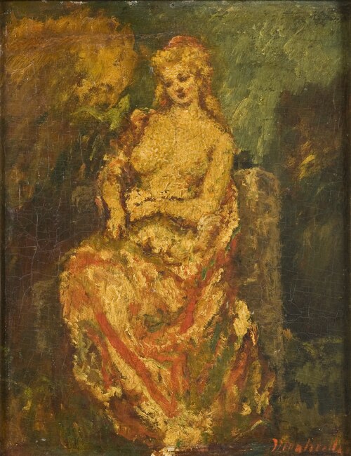 Young Woman with a Fan